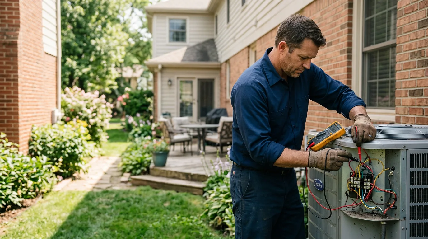 HVAC technician working near Rio, WV